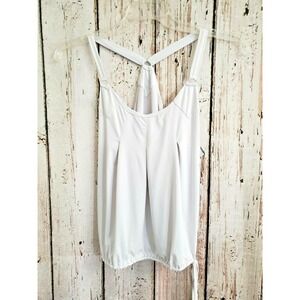 Blue Fish Women's Small Bluefish Tie Waist Racerback Tank Top Tee Shirt EUC